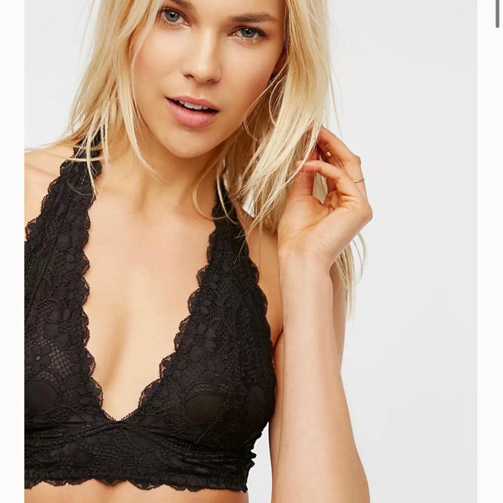 Free People Galloon Lace Halter Bralette